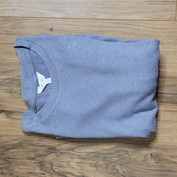 R+R The Dolman Sleeve Brushed Gray Blue Long Sleeve Top - Picture 1 of 9